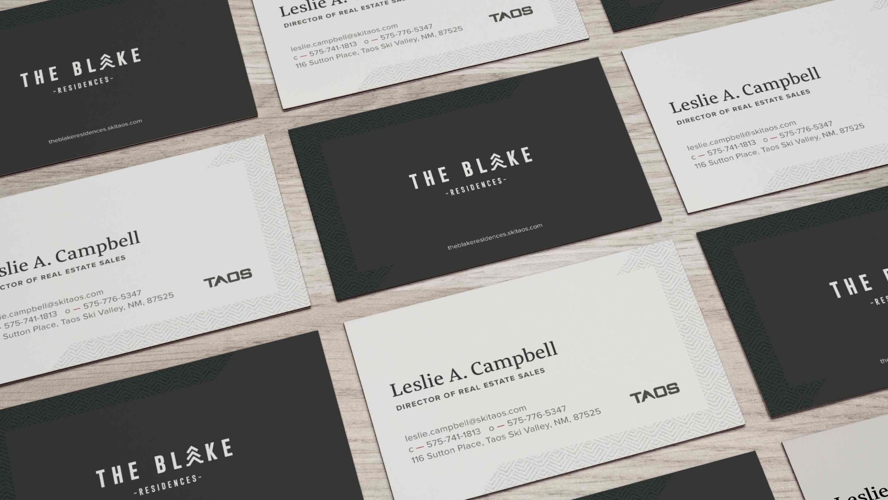 Blake Residences business cards
